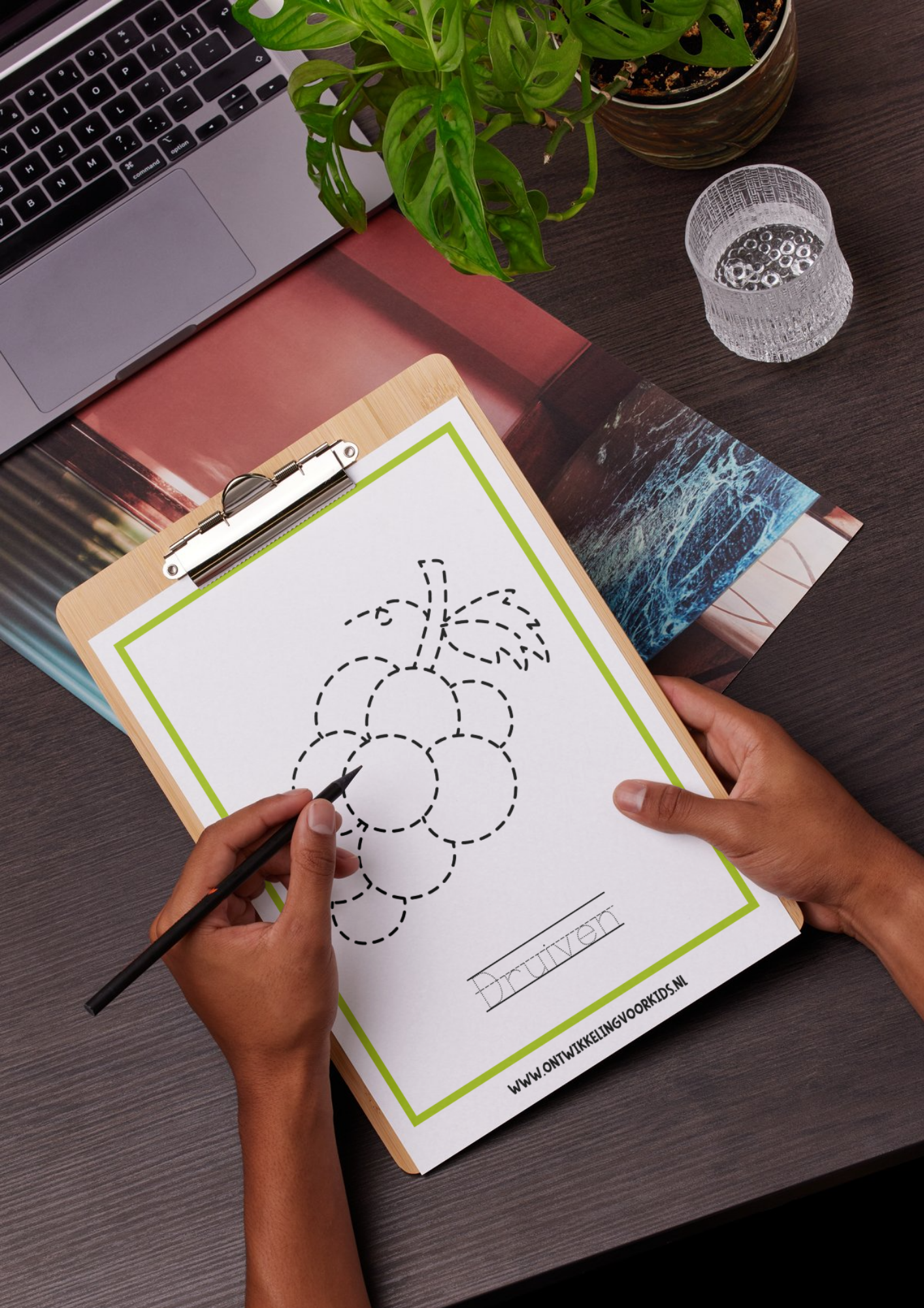 Werkboekje fruit overtrekken