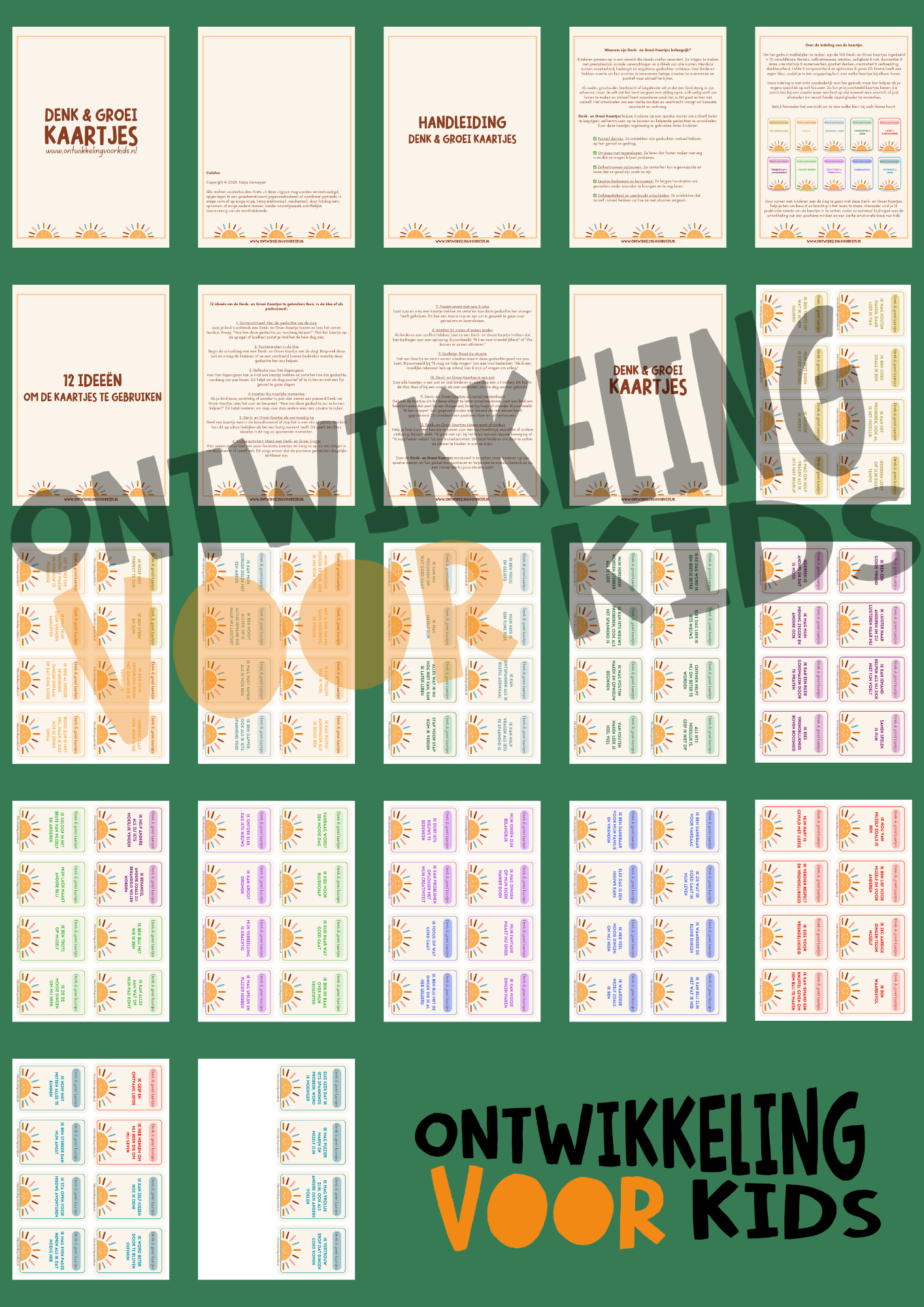 Denk & Groei kaartjes