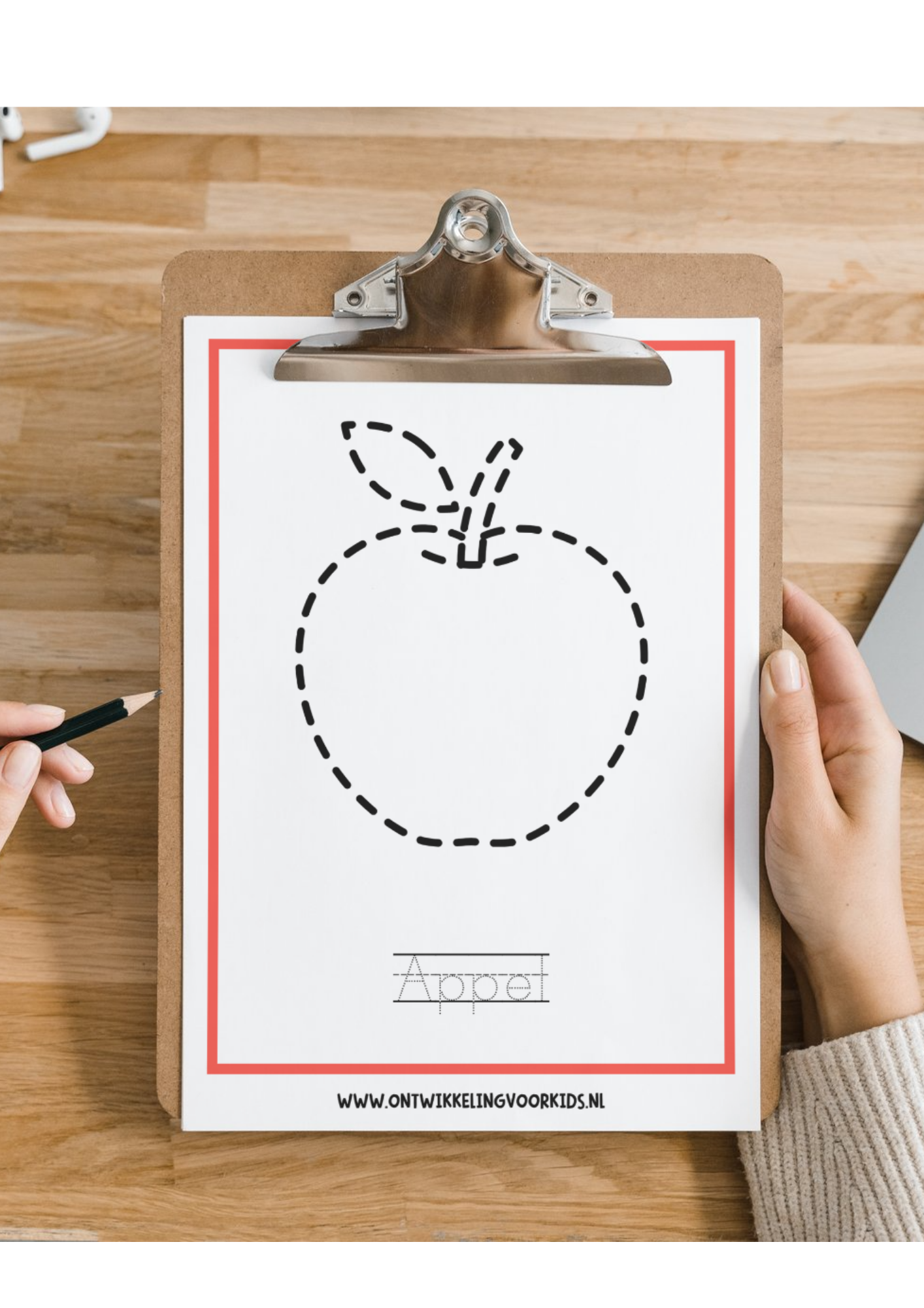 Werkboekje fruit overtrekken